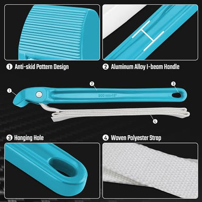 Strap Wrench 12" Handle (12 Inch / Blue)
