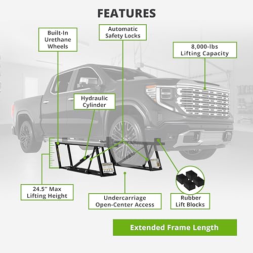 QuickJack 8000TLX Portable Car Lift with 8 (8,000 lbs.)