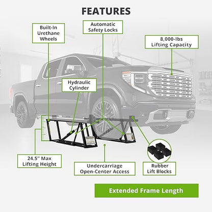 QuickJack 8000TLX Portable Car Lift with 8 (8,000 lbs.)