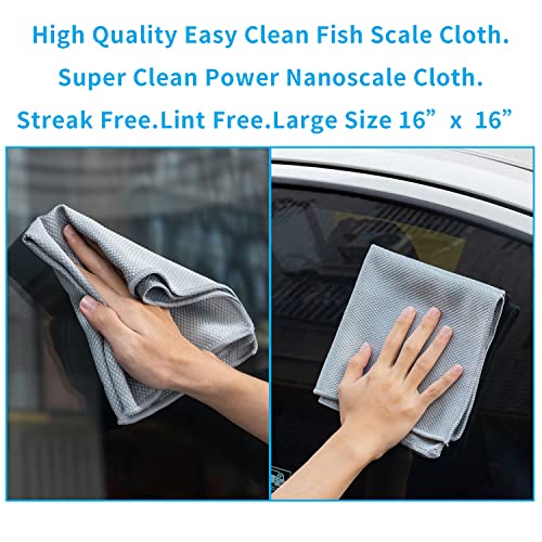 Streak Free Miracle Cleaning Cloths Easy Clean Nanoscale (Blue 6p)