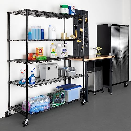 UltraDurable 5 (Black / 5-Tier Shelving, 60" W x 24" D)