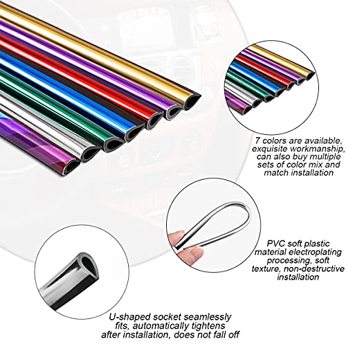 Car Air Conditioner Decoration Strip for Vent Outlet (Blue)