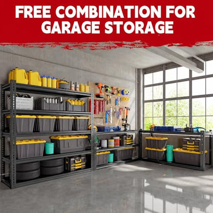 5 Tier Heavy Duty Garage Shelving (72" H x 48" W x 24" D)