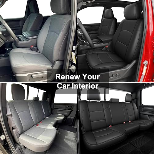 Custom Fit Seat Covers for Dodge Ram 2500 2019 (001# Black A / Ram 2019-2026 2500 Full Set)