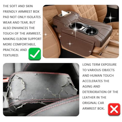 Car Armrest Cover (Coffee)
