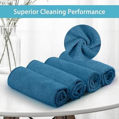 50PK Microfiber Cleaning Cloth (Navy Blue)