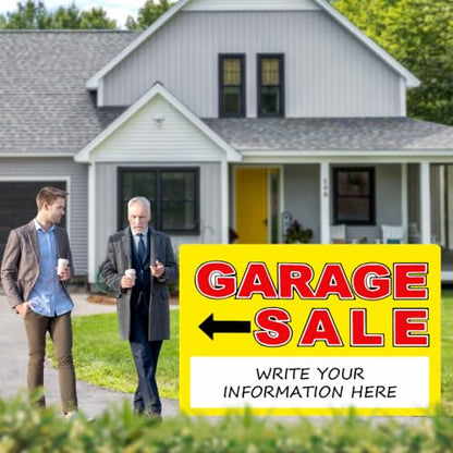 Garage Sale Sign (Yellow / Extra Large)