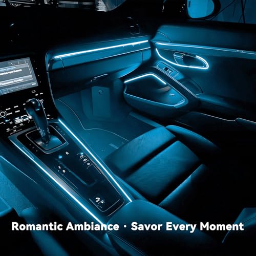 EL Wire Interior Car LED Strip Lights (Ice Blue)