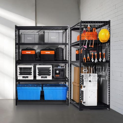 Storage Shelves (Black / 24" D x 48" W x 72" H)