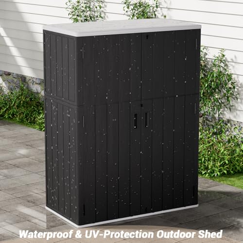 Outdoor Storage Cabinet Waterproof (Black)