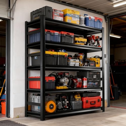 Metal Garage Shelving Unit (5-Tier, 36"W × 16"D × 72"H)