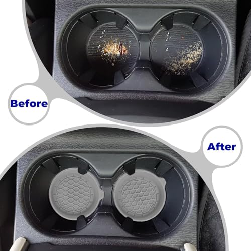 4 PCS Car Cup Coasters (Grey*4pcs / No Diamonds)