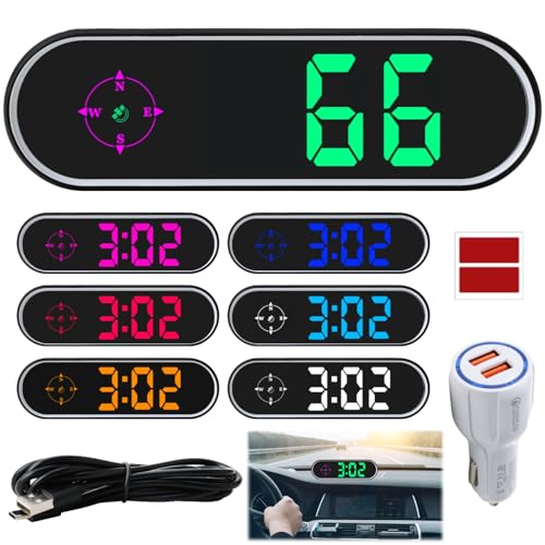 GPS Digital Speedometer for Car MPH (Colorful Digital Speedometer)