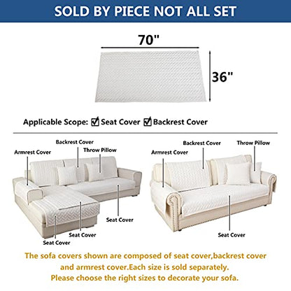 Couch Cover Sectional Couch Covers (36''x70''/Rectangular / White)