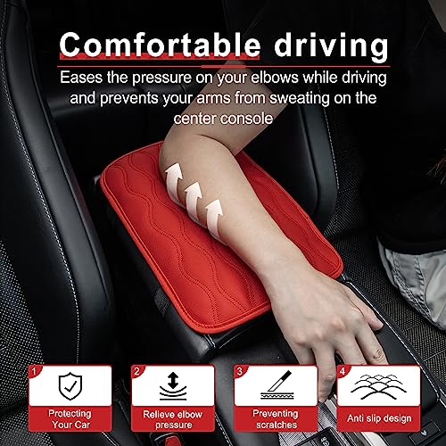 Auto Center Console Pad (red-line)