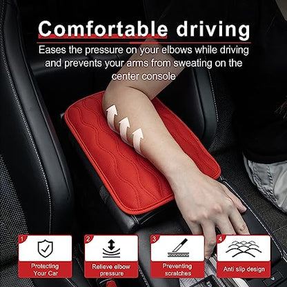 Auto Center Console Pad (red-line)