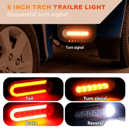 T012 Trailer Lights with Bracket (with Round Metal Box)