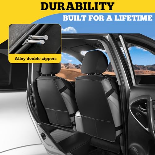 Car Seat Covers Full Set (Gray+Black / Full set)