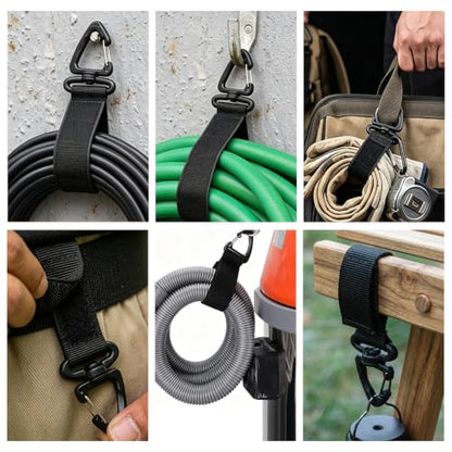 Hose Hanger Wall Mount 2 Pack (Black 2 Pcs)