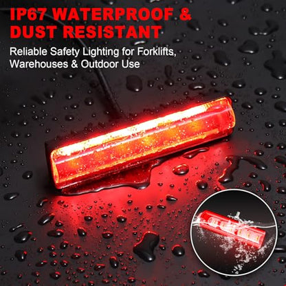 LED Forklift Safety Light Red for AGV Automated Guided Vehicle (Red / 2PCS)