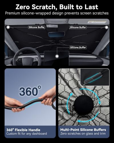 Car Windshield Sun Shade Umbrella (Medium)