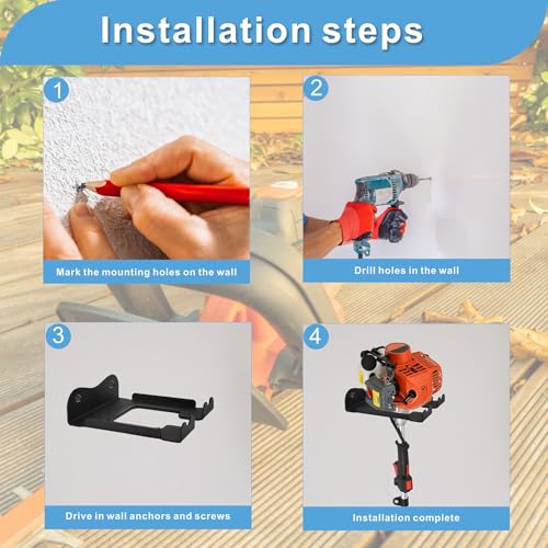 2PCS Garage Organizer Trimmer Rack
