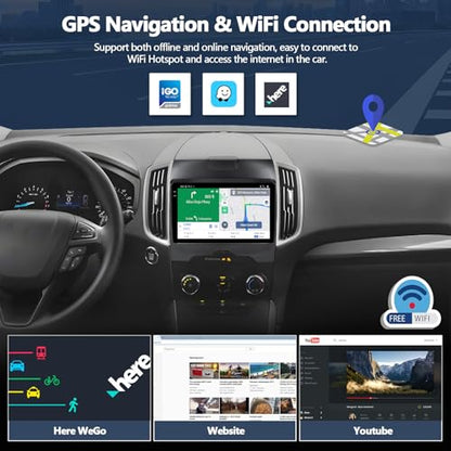 4G+128G Car Radio Stereo for Ford Edge 2015