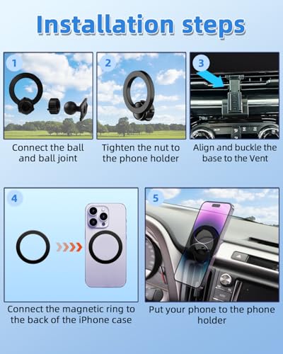 Car Phone Mount for Chevy Trax 2024 2025 Accessories Custom Air Vent (Trax 2024-2025 / Magsafe)