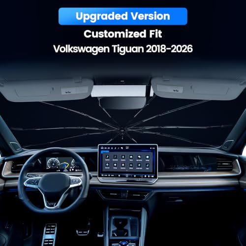 Windshield Sun Shade Umbrella Fit for Volkswagen Tiguan 2018 (For VM Tiguan 2018-2025)