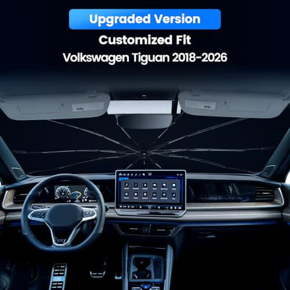 Windshield Sun Shade Umbrella Fit for Volkswagen Tiguan 2018 (For VM Tiguan 2018-2025)