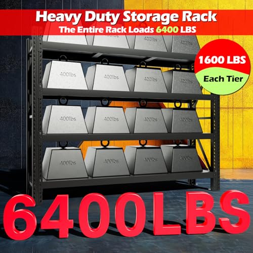 Garage Shelving Heavy Duty (78.7 in Wide - 4 Tier - 6500 lbs Load)