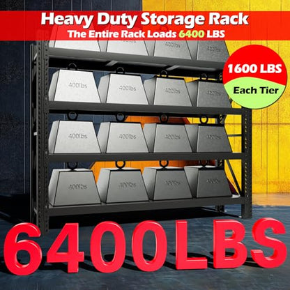Garage Shelving Heavy Duty (78.7 in Wide - 4 Tier - 6500 lbs Load)