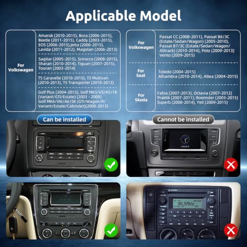 True 4+64G Android 15 Car Stereo with Wireless CarPlay Android Auto