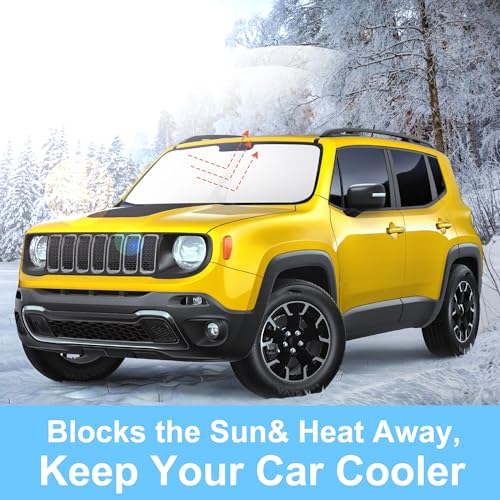 Sun Shade for Jeep Renegade 2015 (Windshield Sunshade for Jeep Renegade 2015-2024)