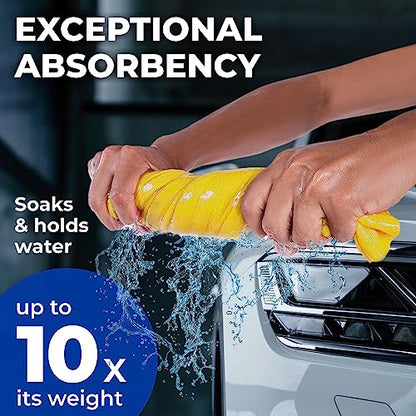 XL Shammy Towel for Car (Yellow / 1 Pack (25" x 34"))