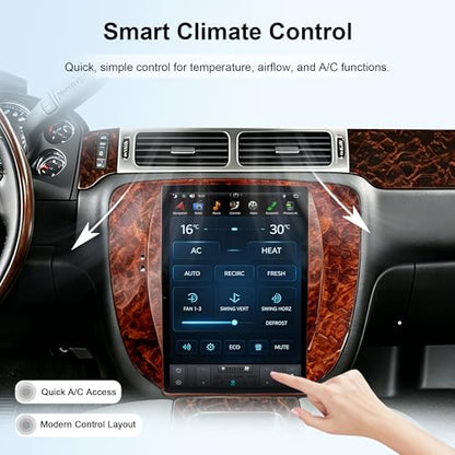 12.1 Inch CarPlay Radio for Chevy Tahoe Suburban GMC Yukon 2007 (PX6 Hexa core 4G+64G+DSP+Car Auto Play)