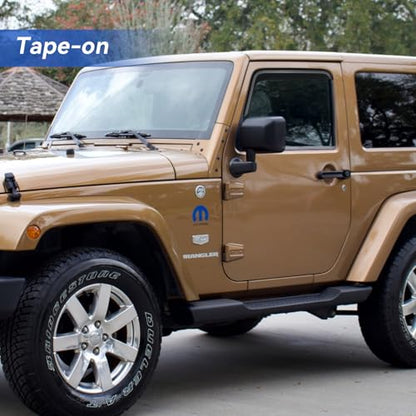 Window Visors Rain Guards for 2007 (2007-2018 Jeep Wrangler JK)