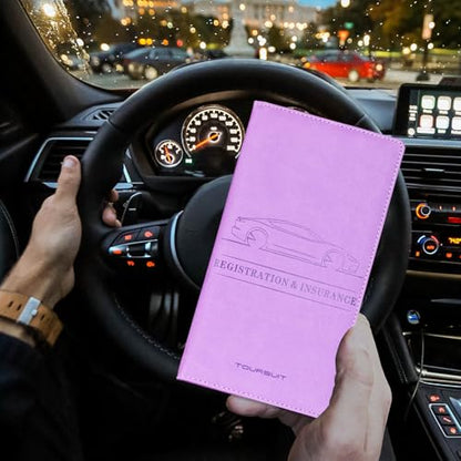 Car Registration & Insurance Card Holder (Purple)