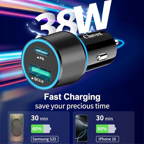 5 Pack 38W USB C Car Charger (CC003(5 Packs))