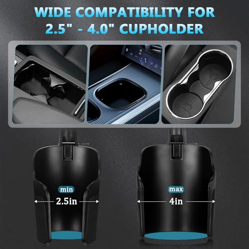 Cup Holder Phone Holder for Car (Blue)
