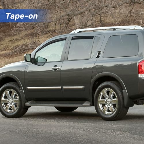 Window Visors Rain Guards for 2004 (2004-2016 Nissan Armada)