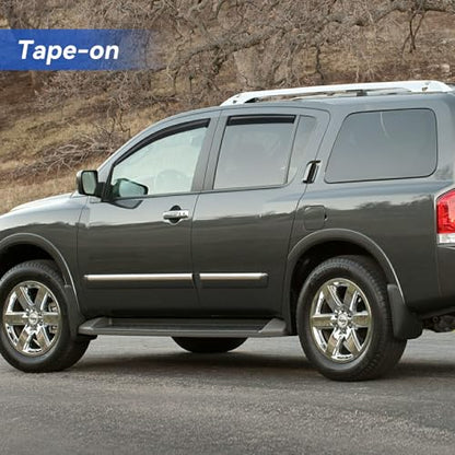Window Visors Rain Guards for 2004 (2004-2016 Nissan Armada)