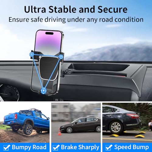 Car Phone Holder Center Console Organizer For Jeep Wrangler JK JKU 2011 2012 2013 2014 2015 2016 2017 Auto Accessories Navigation Bracket Interior Decoration Screen dash board Mobile Cell Mount case (for Wrangler 2011-2017)