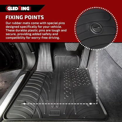 Rubber Floor Mats for Toyota Tundra CrewMax (Tundra CrewMax 2012-2021 / Floor Mat)