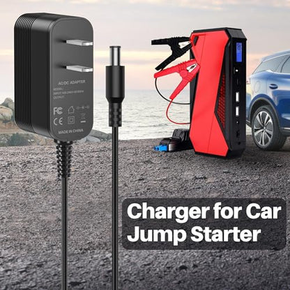 15V Power Cord for Gooloo Jump Starter Charger for Booster Jump Starter