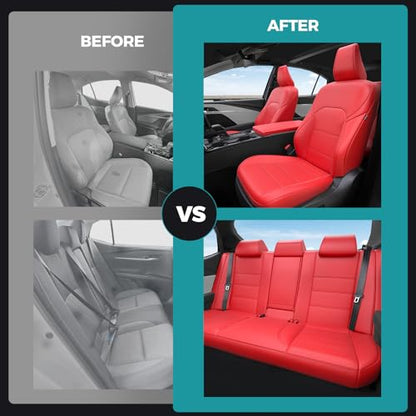 Custom Fit Seat Covers for Toyota Camry 2025 2026 Hybrid (Red / 2025-2026 Camry LE SE)