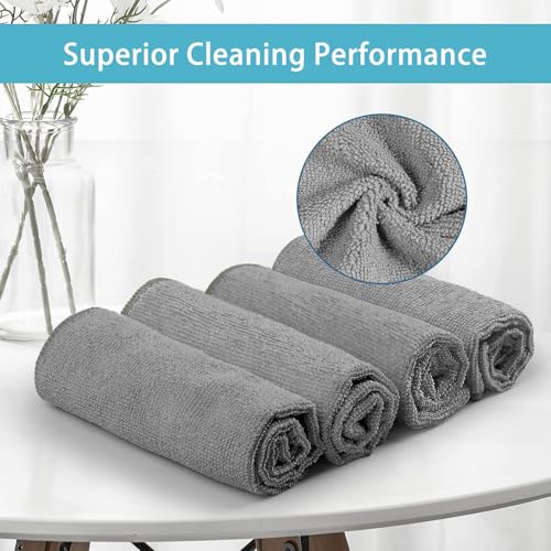 50PK Microfiber Cleaning Cloth (Grey)