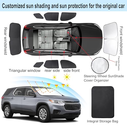Window Shades for Chevrolet (Chevrolet/Chevy Traverse 2018-2023)