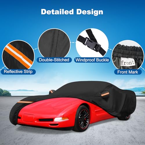QUNSUNUS Car Cover for Corvette C4 C5 C6 C7 1984 (for Corvette C4 C5 C6 C7)