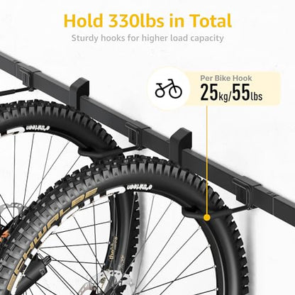 Enhanced Garage Bike Rack (6 Bike Racks)